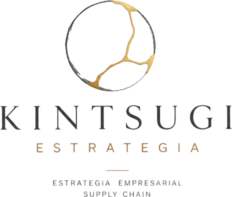 Isotipo Kintsugi — círculo con grietas doradas